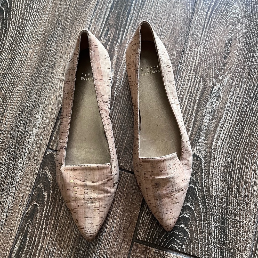Stuart Weitzman Rialto Cork Pointed Flats - image 6